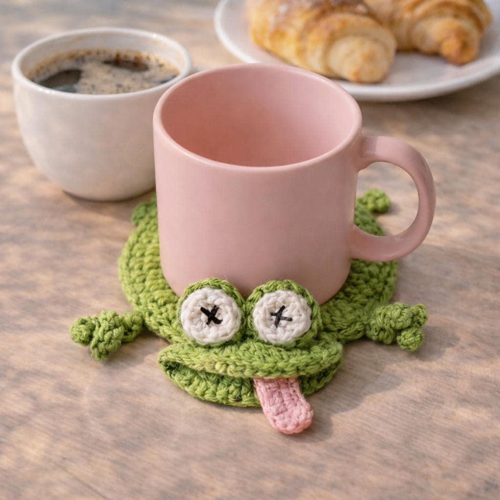 Handmade Crochet Animal Coasters – 11 Cute Designs Available – Soft Yarn – Lightweight