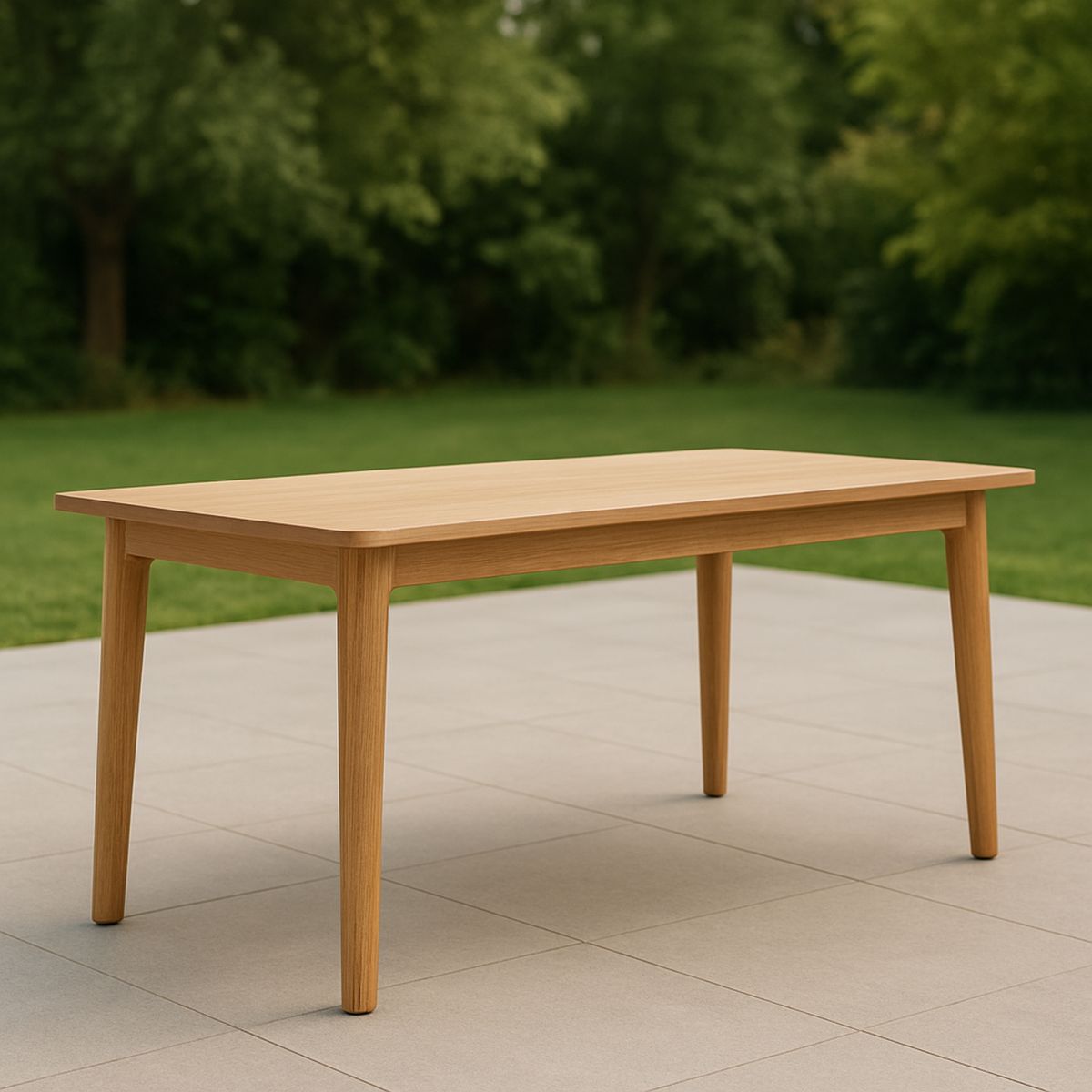 Bükk fa kerti asztal 150 cm természetes szín