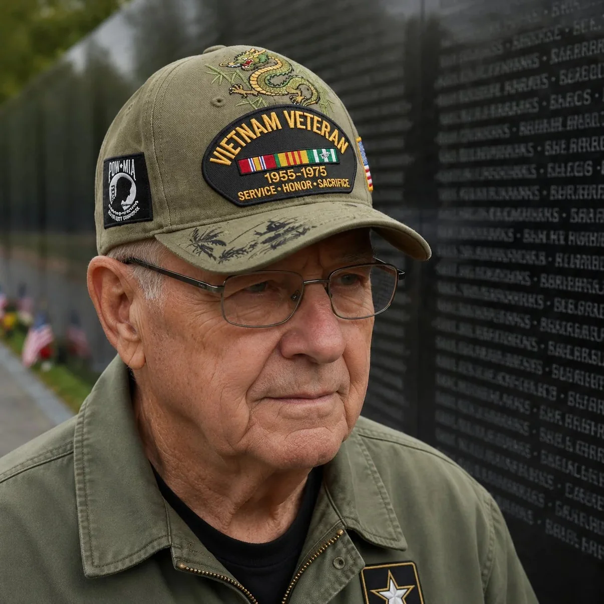 🎖️ - Vietnam Veteran Tribute Cap - Classic / One Size Fits Most (Circumference 21 5/8- Circumference 24 1/8)