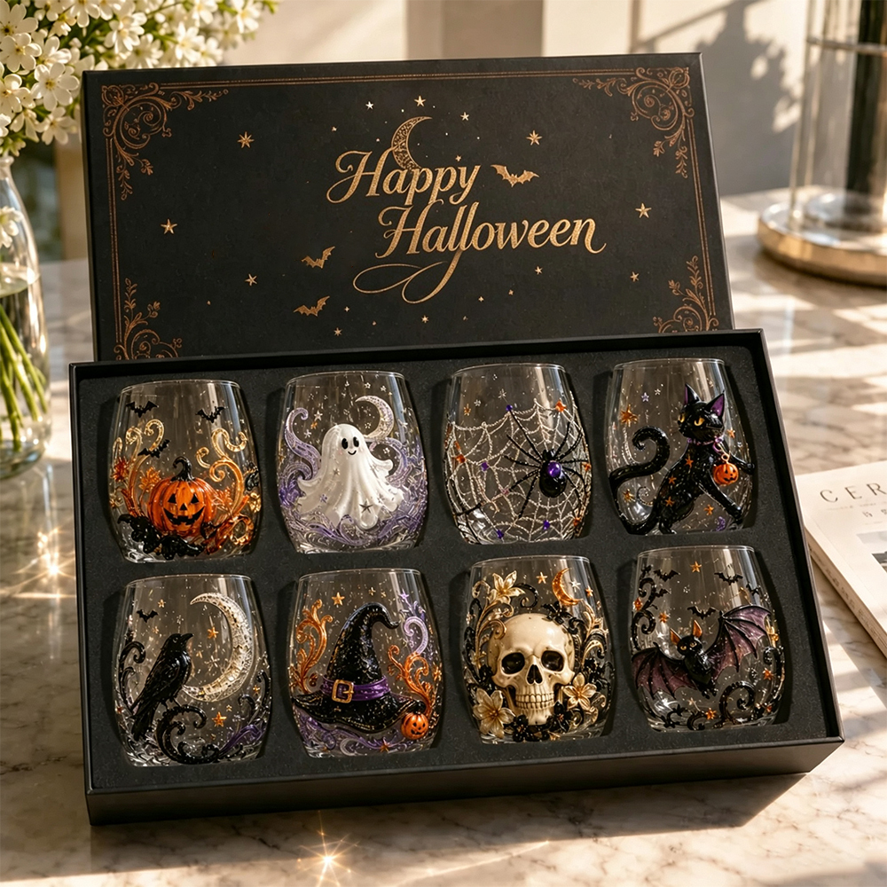 🔥 Last Day 49% OFF – 🎃 3D Halloween Glassware Collection