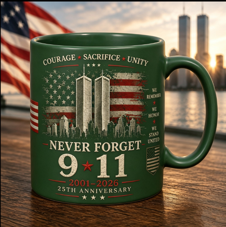 9/11 Memorial Tribute Mug | Never Forget September 11, 2001