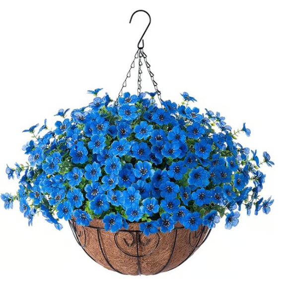 Last Day Promotion! 🔥 Simulated Hanging Flower Basket - 💐Mixed Color