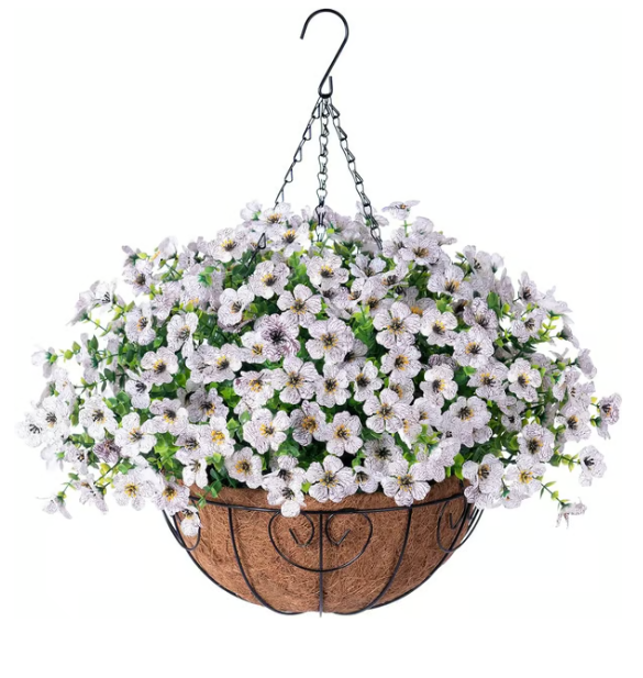 Last Day Promotion! 🔥 Simulated Hanging Flower Basket - 💐Mixed Color