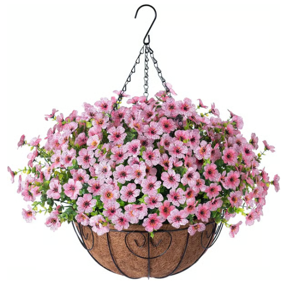 Last Day Promotion! 🔥 Simulated Hanging Flower Basket - 💐Mixed Color
