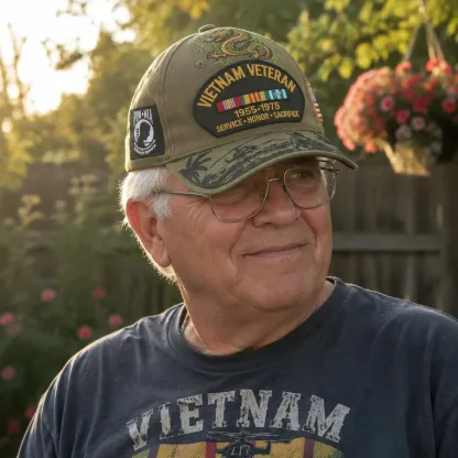 🎖️ - Vietnam Veteran Tribute Cap - Classic / One Size Fits Most (Circumference 21 5/8- Circumference 24 1/8)