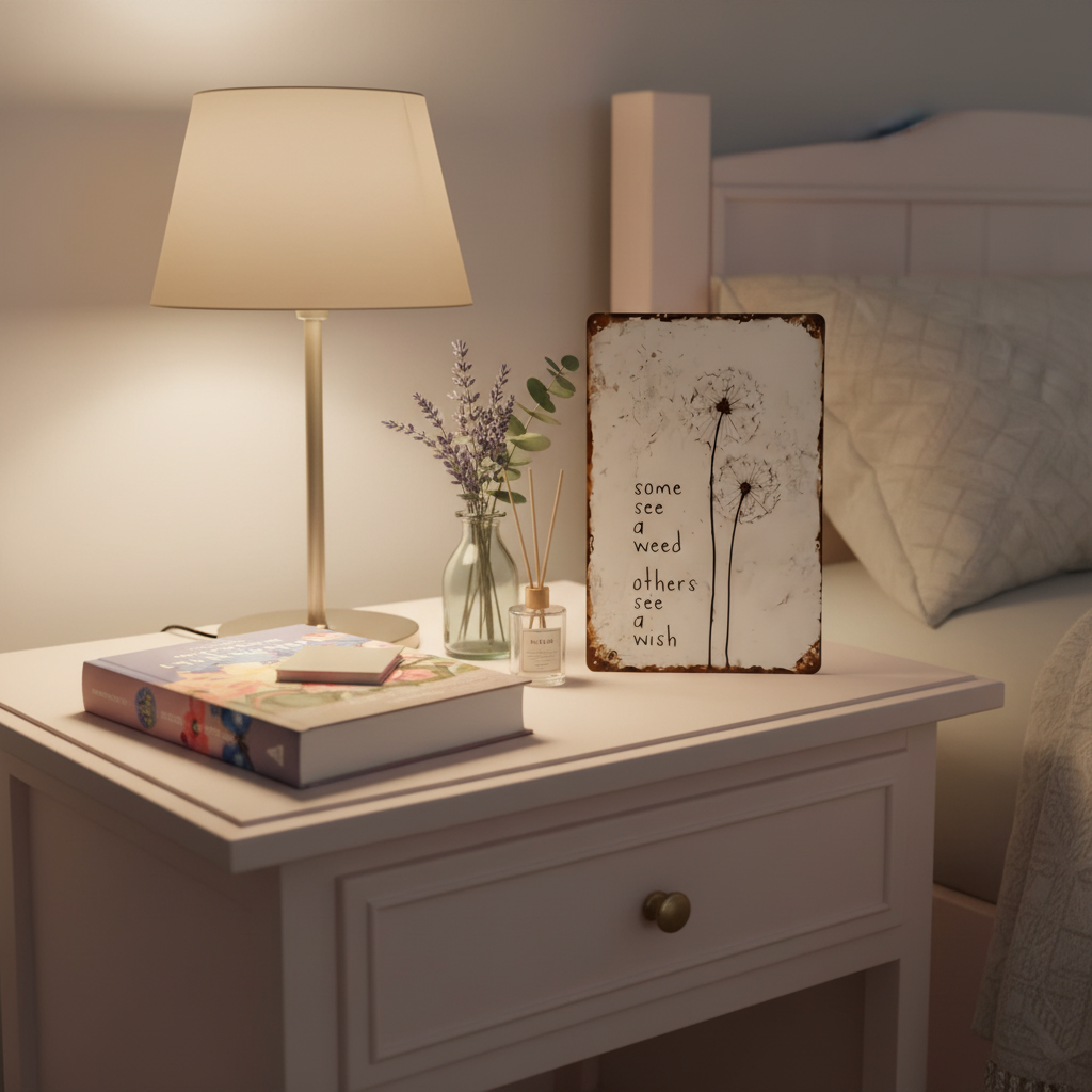 Dandelion Wish Metal Sign – A Meaningful Gift for Mom, Daughter or Anyone Who Needs a Little Hope
