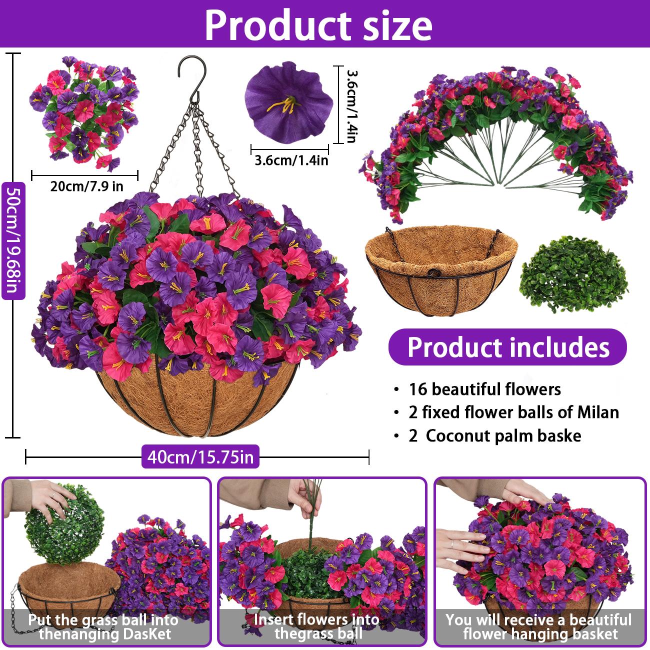 Bundles Artificial Geranium Flowers For Outdoors