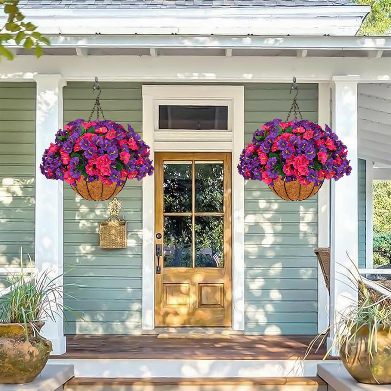 Bundles Artificial Geranium Flowers For Outdoors