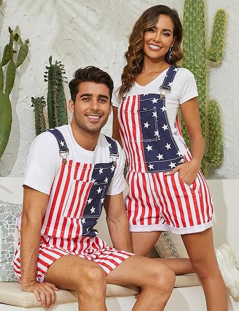 USA FLAG OVERALLS – CELEBRATE INDEPENDENCE DAY IN TRUE AMERICAN STYLE
