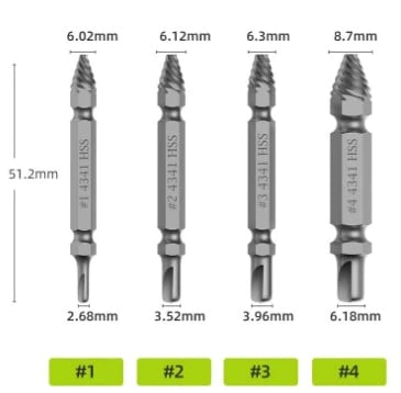 🔥Hot Sale 49% OFF - Stripped Broken Screw Remover