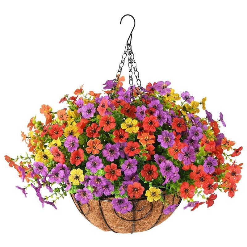 Bundles Artificial Geranium Flowers For Outdoors