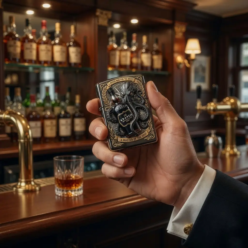 The Kraken Black Spiced Rum Collector’s Edition Lighter