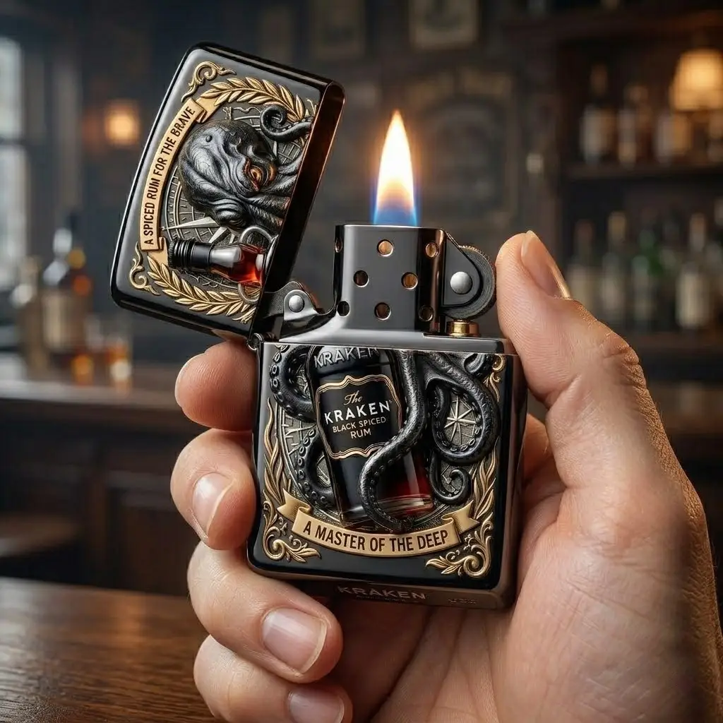 The Kraken Black Spiced Rum Collector’s Edition Lighter