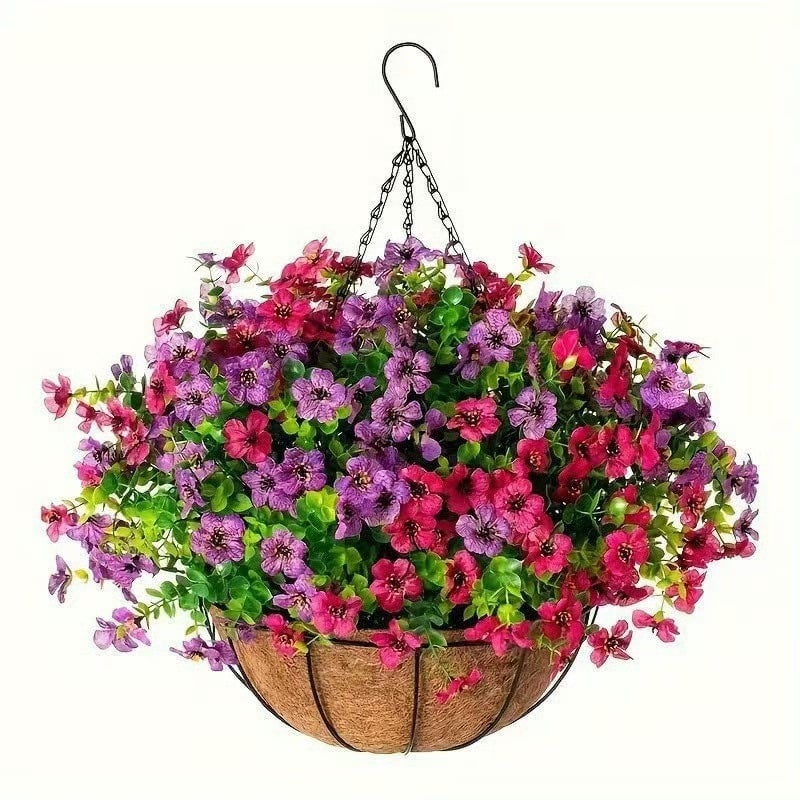 Bundles Artificial Geranium Flowers For Outdoors