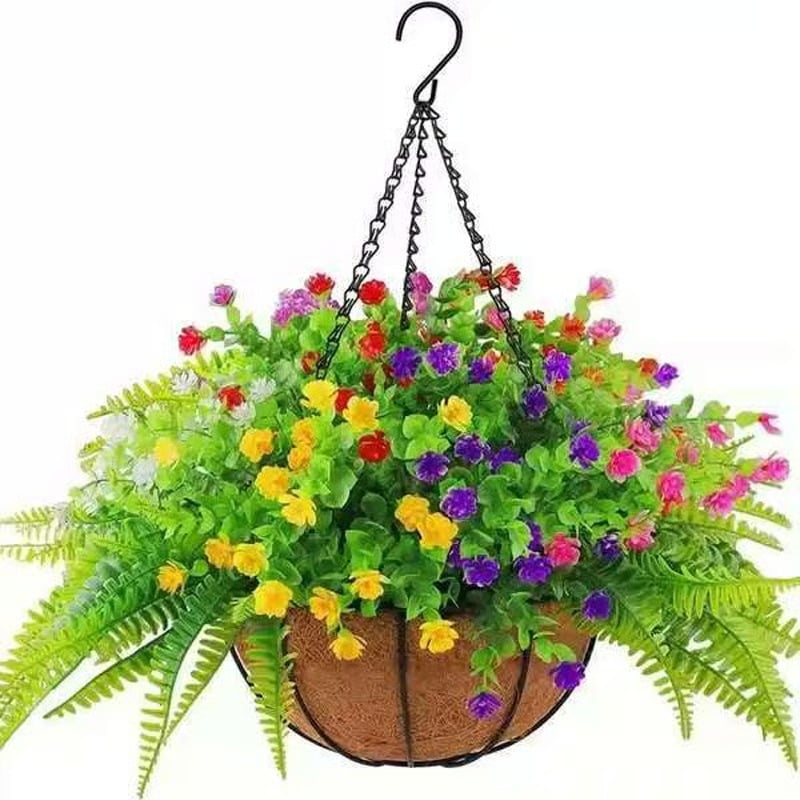 Bundles Artificial Geranium Flowers For Outdoors