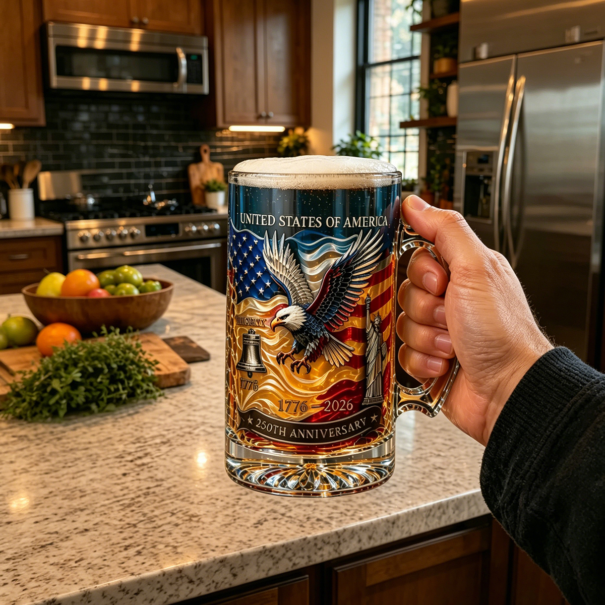 🔥Limited 2500🎁-U.S. 250th Anniversary Heritage Beer Mug🍻