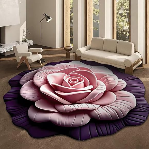 3D Floral Plush & Diatomaceous Earth Floor Mat