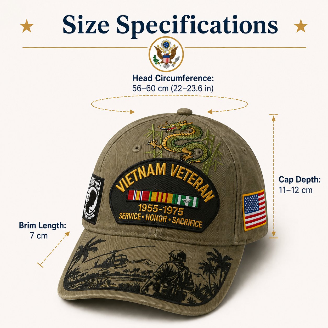 Last Day Promo: 49% OFF 🎖️ - Vietnam Veteran Tribute Cap