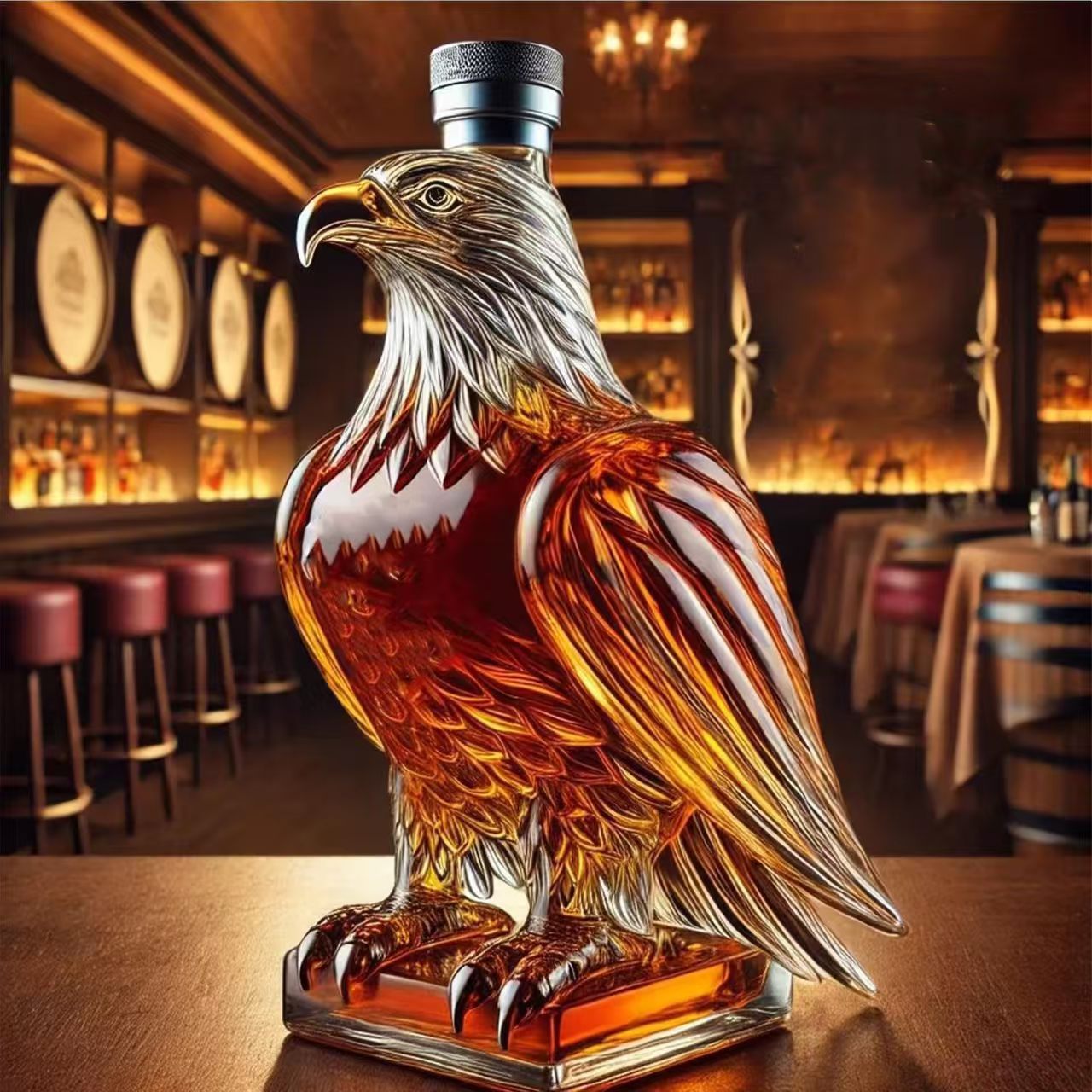 Patriotic Bald Eagle Whiskey Decanter | USA 250th Anniversary Collection 🦅