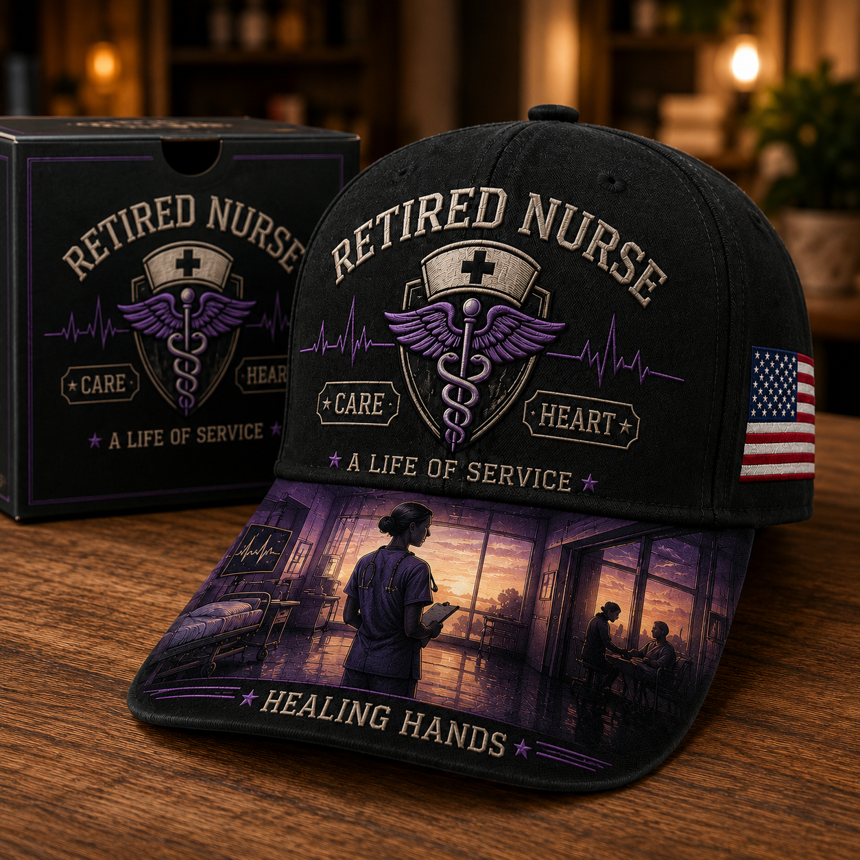 🔥Retired Nurse Healing Hands Commemorative Cap
