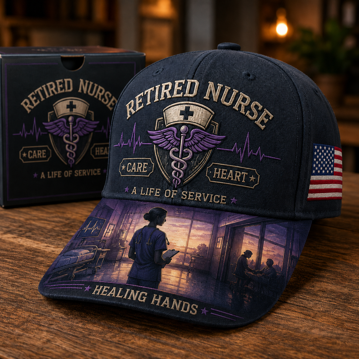 🔥Retired Nurse Healing Hands Commemorative Cap