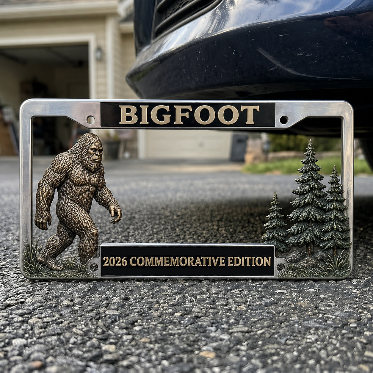 Bigfoot License Plate Frame