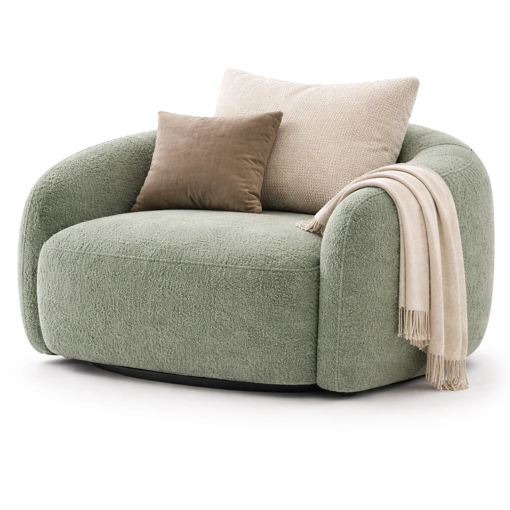 Loungesessel Rund Gruen-avlonera