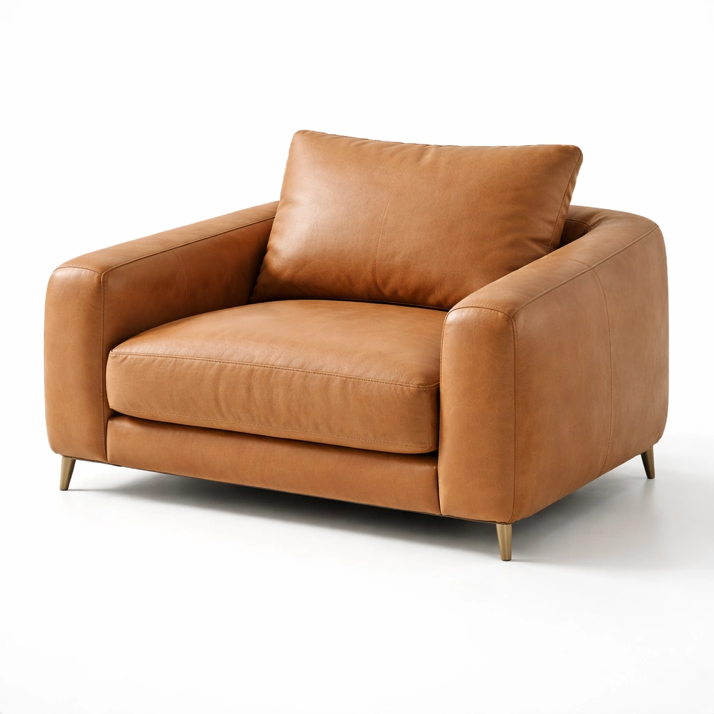 Ledersessel Braun Modern-avlonera