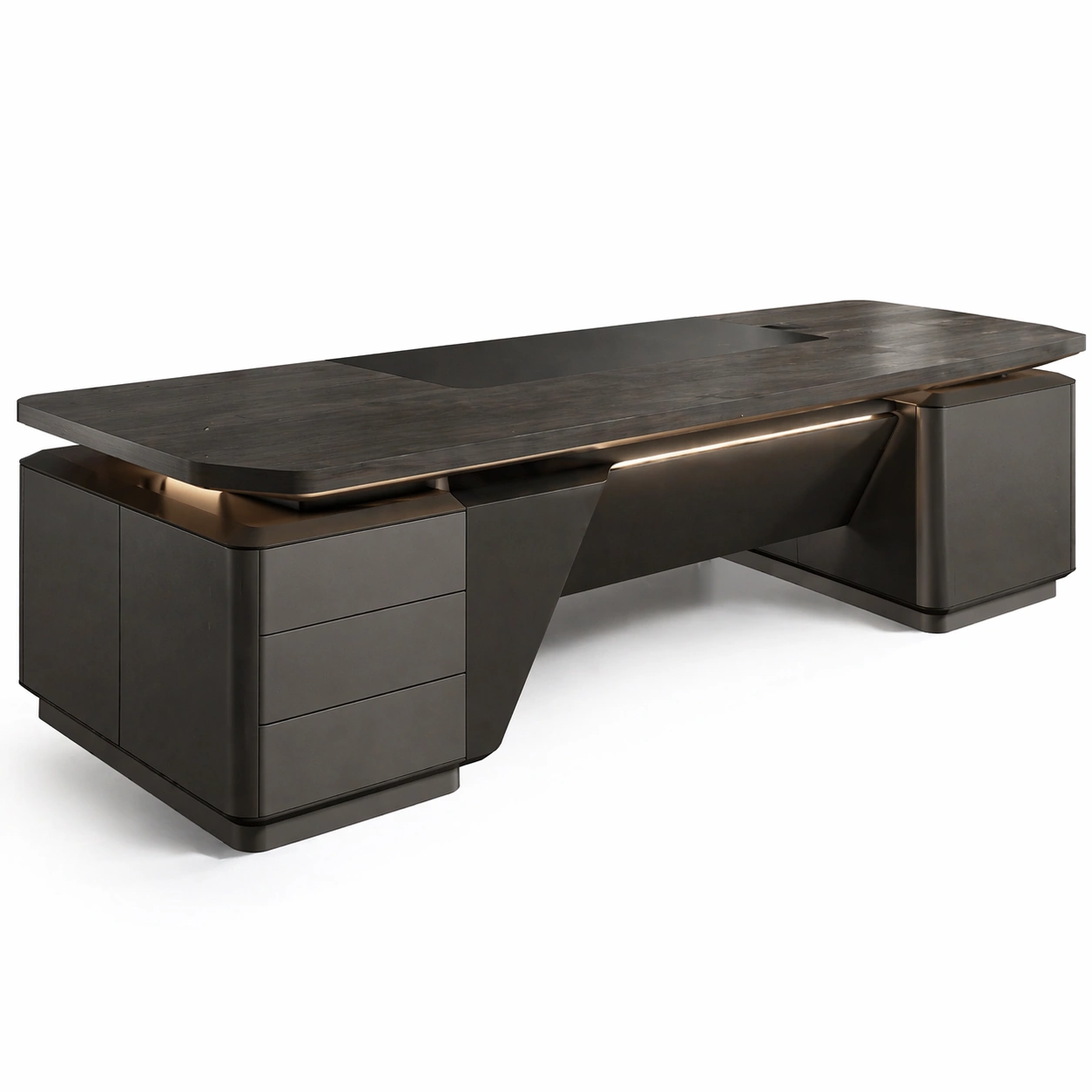 Schreibtisch Holz Dunkel-avlonera