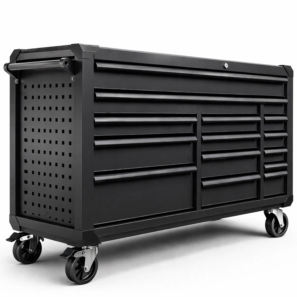 Werkstatt Werkzeugschrank auf Rollen Schwarz-avlonera