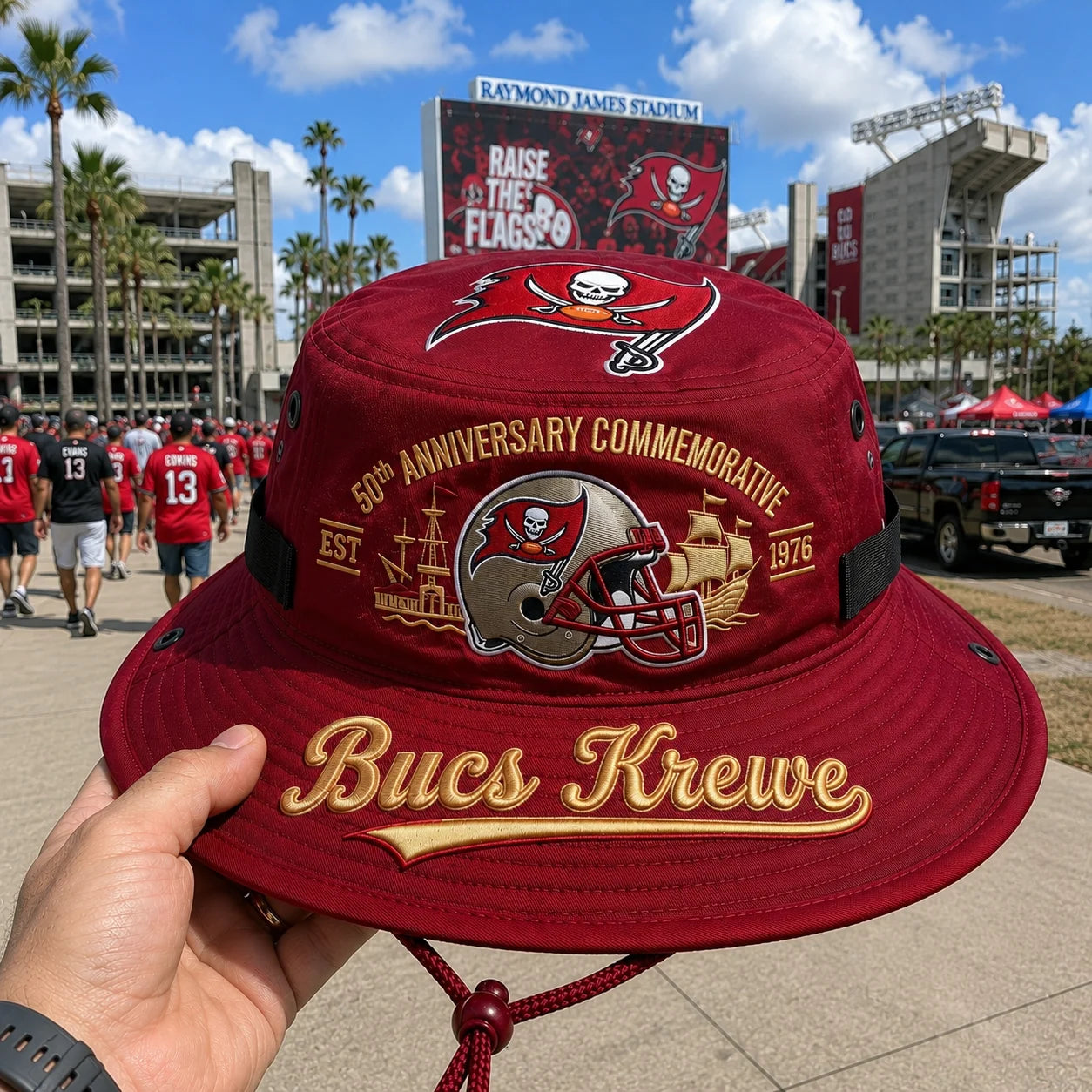 Bucs Krewe 50th Anniversary Commemorative Boonie Hat