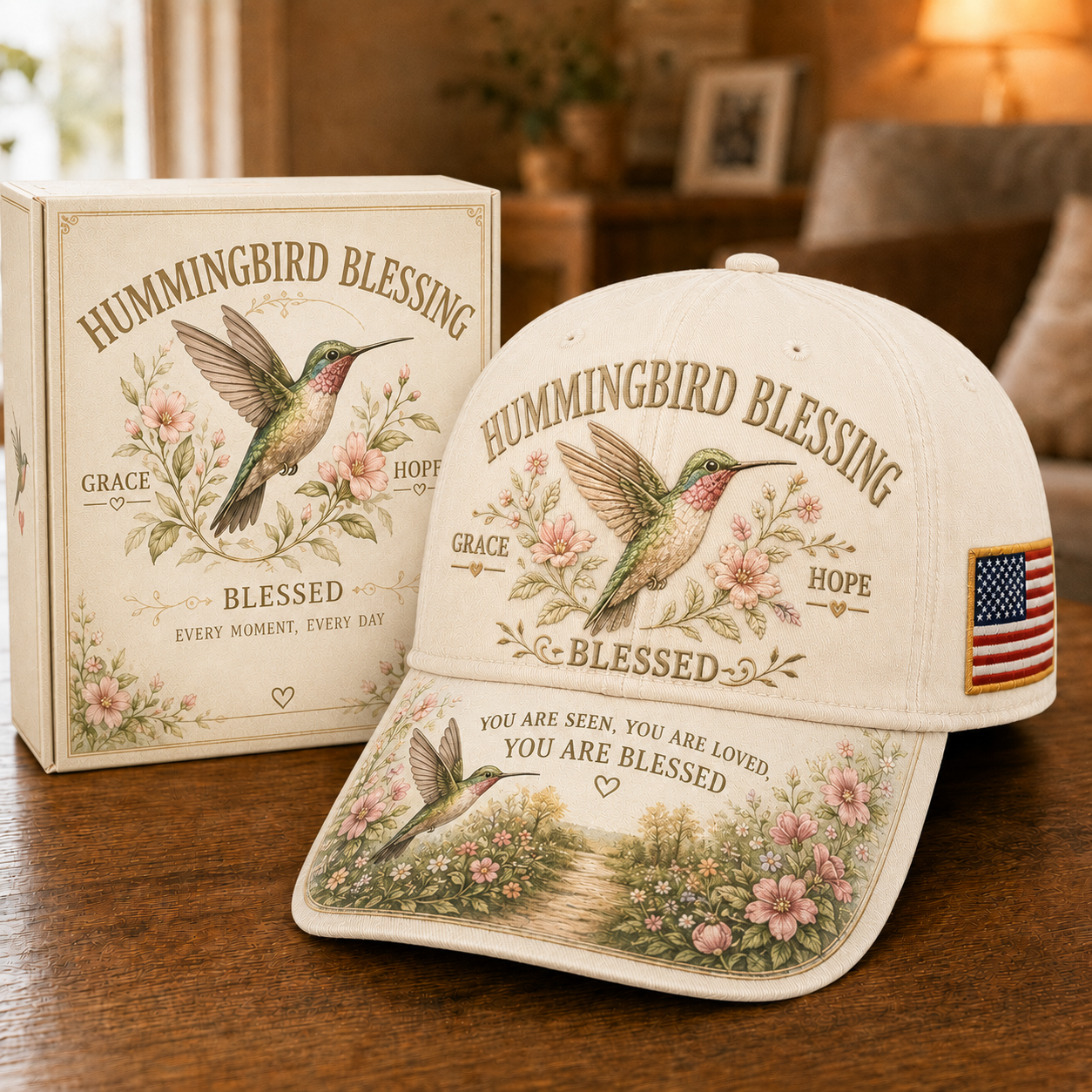 🔥Buy 2 Get 1 Free🔥 Hummingbird Blessing Faith Garden Cap