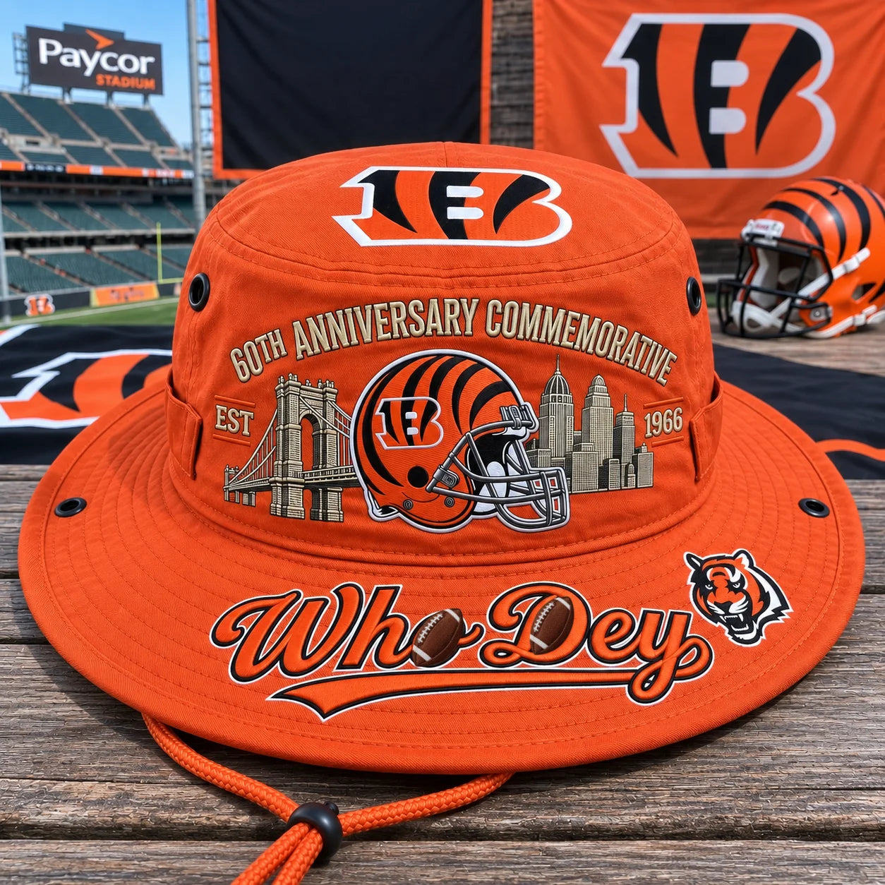Who Dey 60th Anniversary Commemorative Boonie Hat