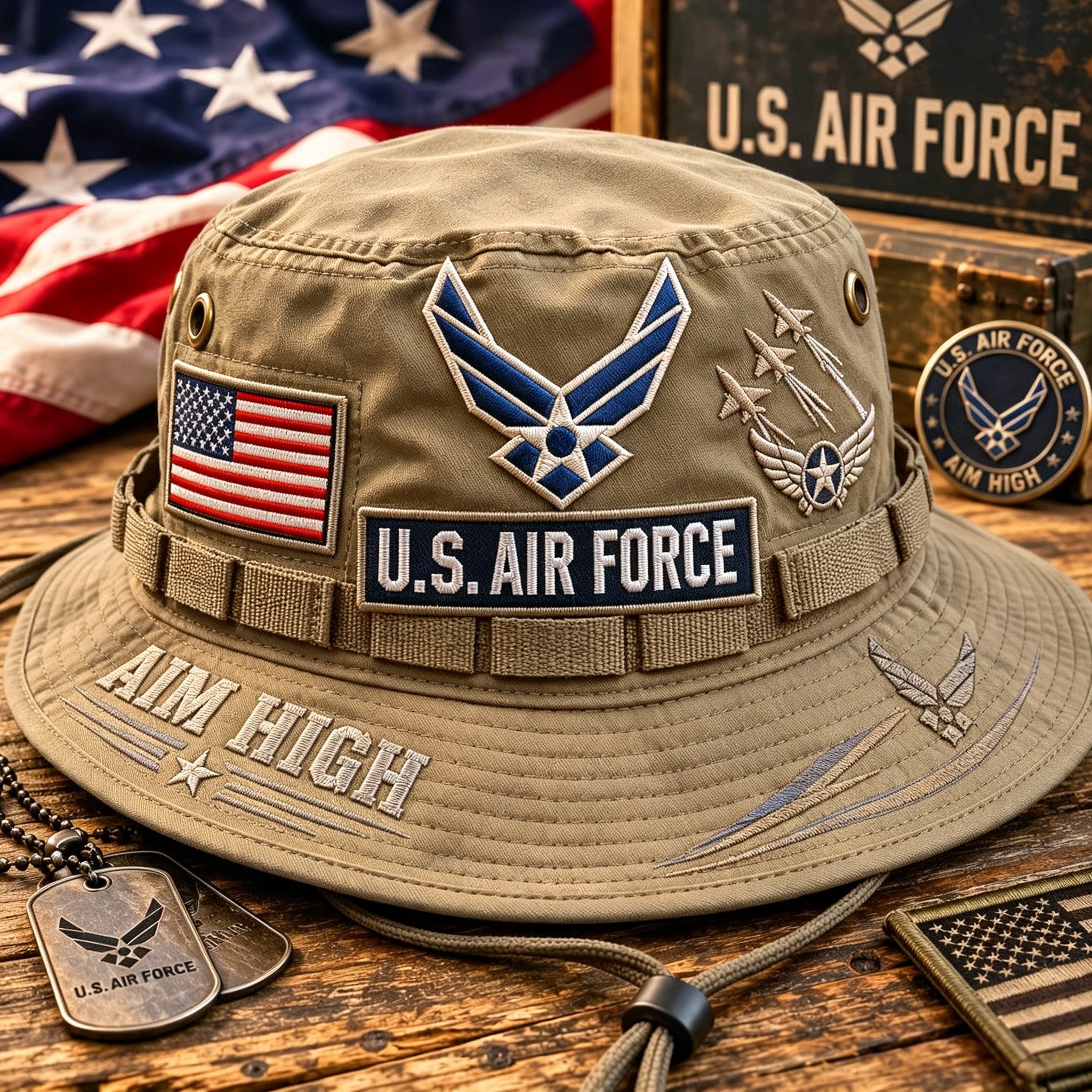 ✈️Last Day Promo: 49% OFF 🎖️ - U.S. Air Force Aim High Tribute Boonie Hat