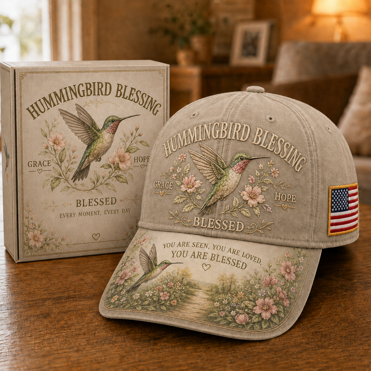 🔥Buy 2 Get 1 Free🔥 Hummingbird Blessing Faith Garden Cap