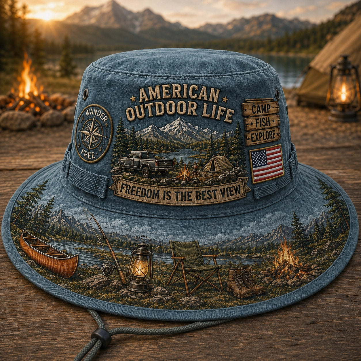 American Outdoor Life Vintage Boonie Hat