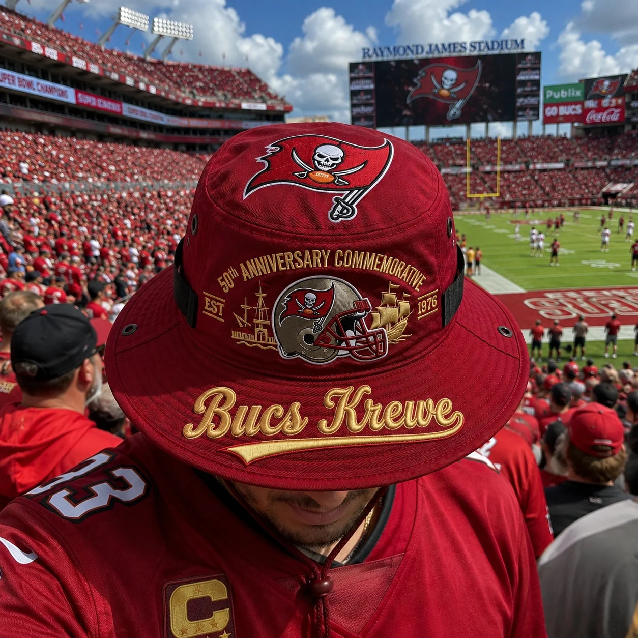 Bucs Krewe 50th Anniversary Commemorative Boonie Hat