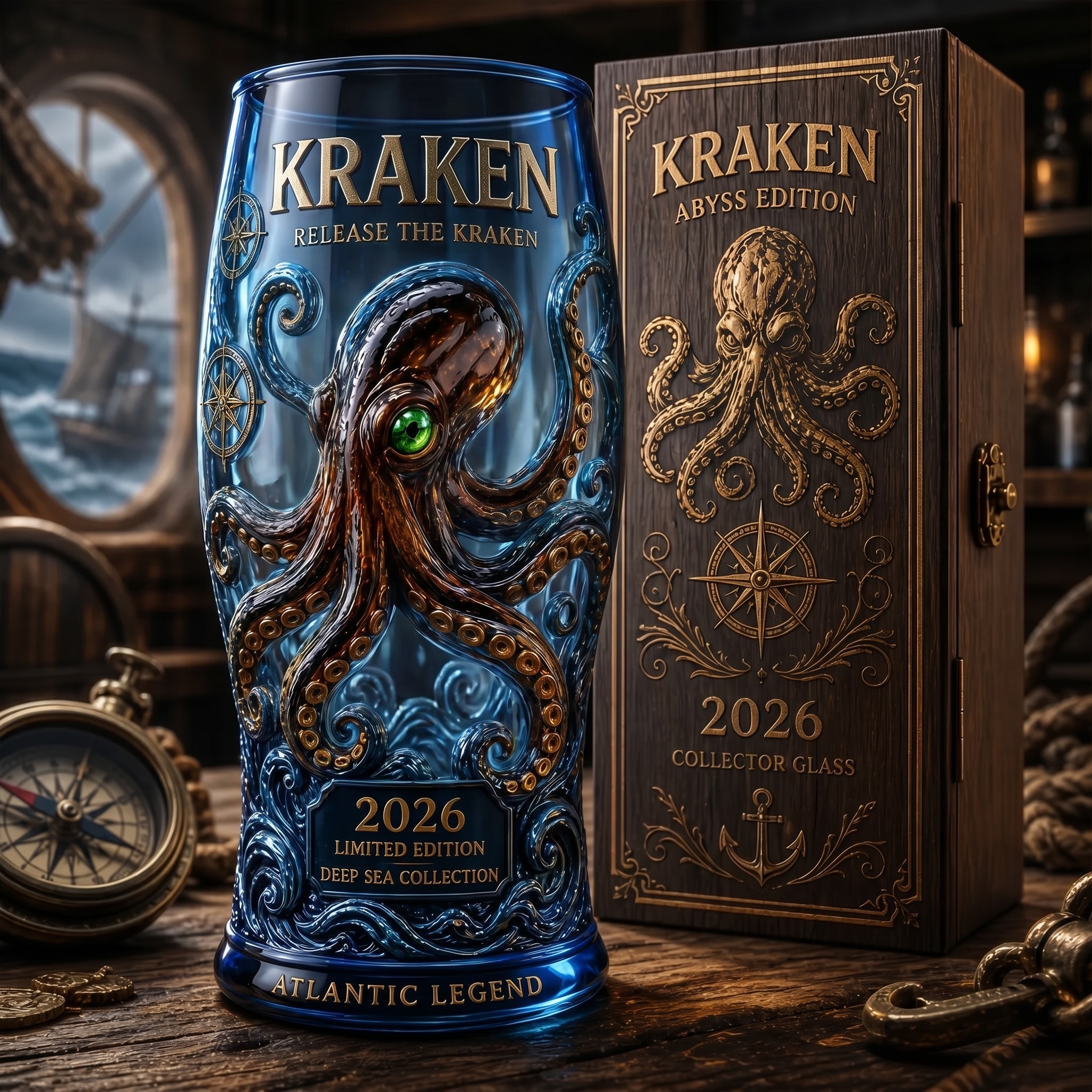 KRAKEN ABYSS EDITION GLASS – 2026 LIMITED COLLECTOR SERIES
