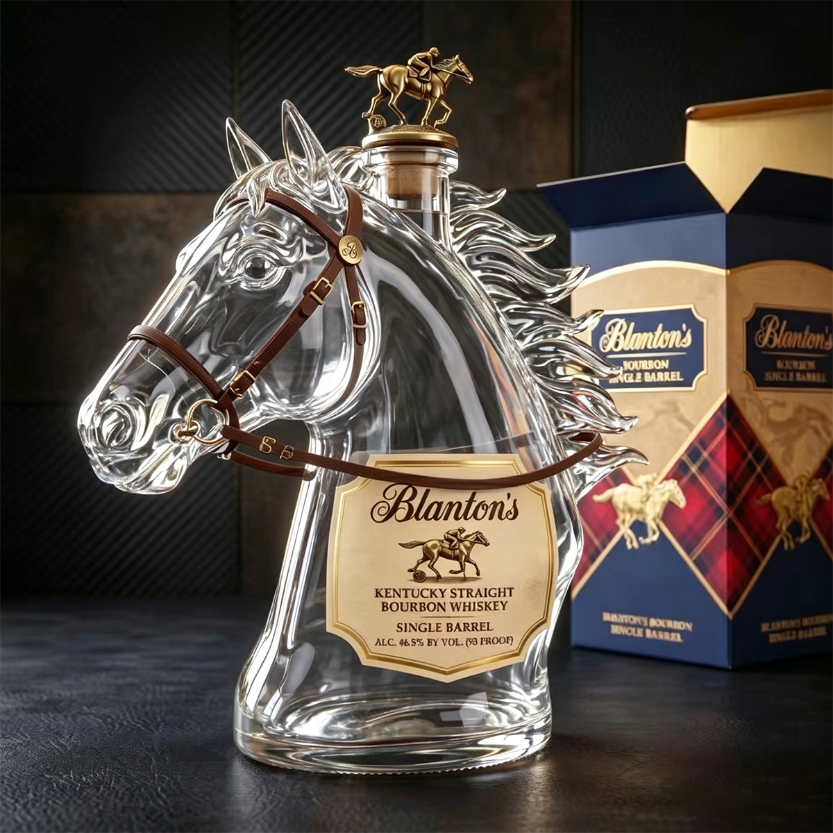 Blanton's Style Horse Head Whiskey Decanter