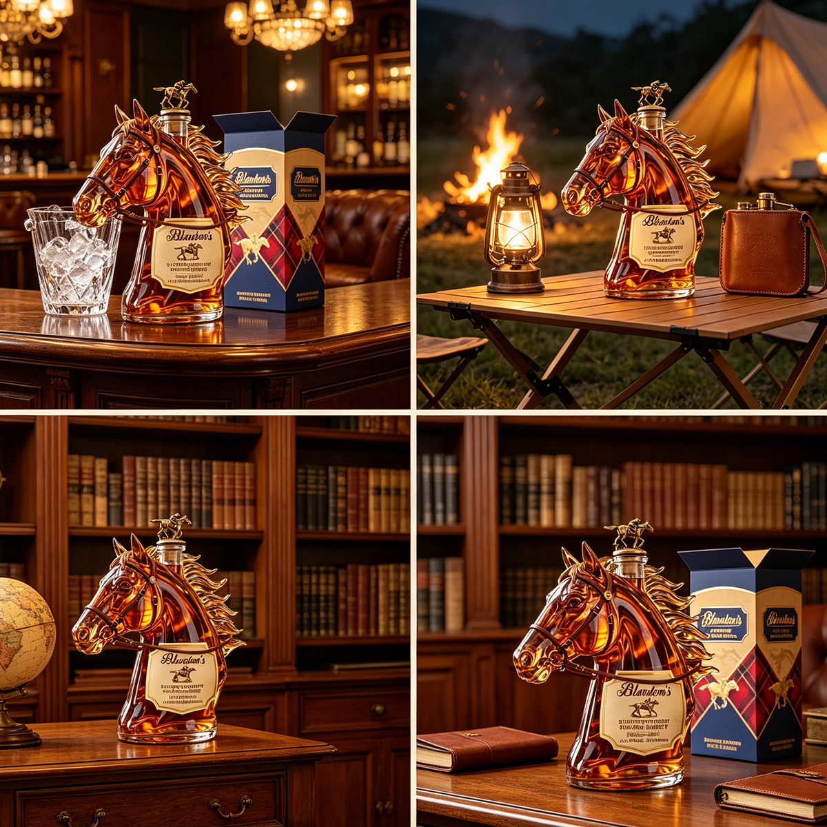 Blanton's Style Horse Head Whiskey Decanter