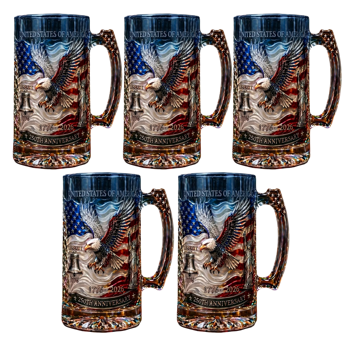 🔥Limited 2500🎁-U.S. 250th Anniversary Heritage Beer Mug🍻