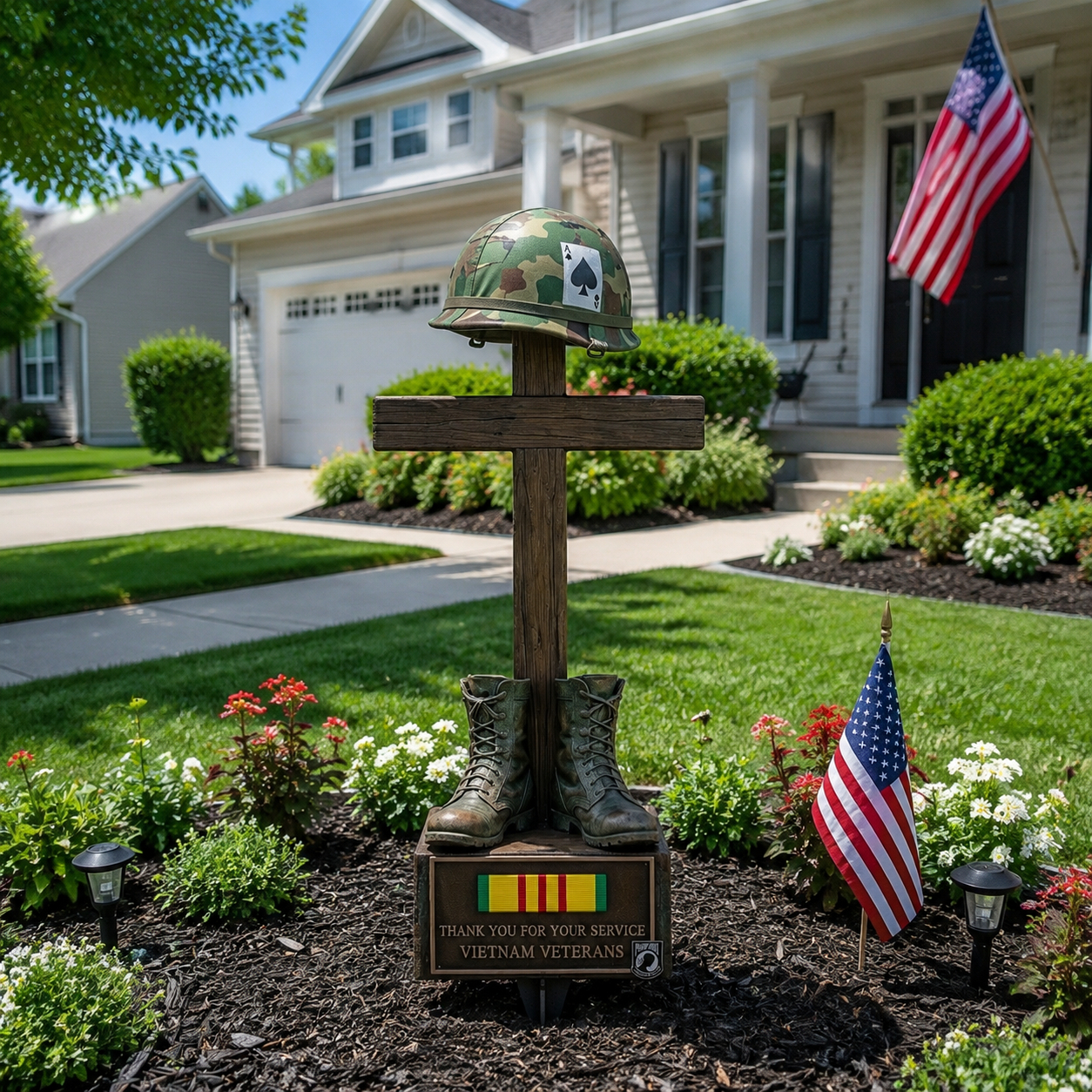 Vietnam Veteran Tribute Garden Stake