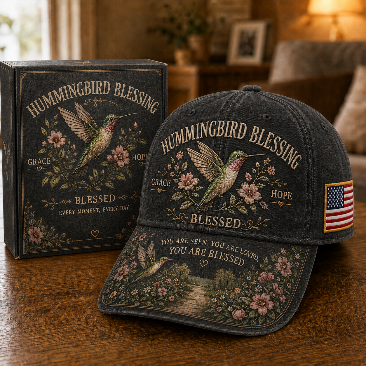 🔥Buy 2 Get 1 Free🔥 Hummingbird Blessing Faith Garden Cap