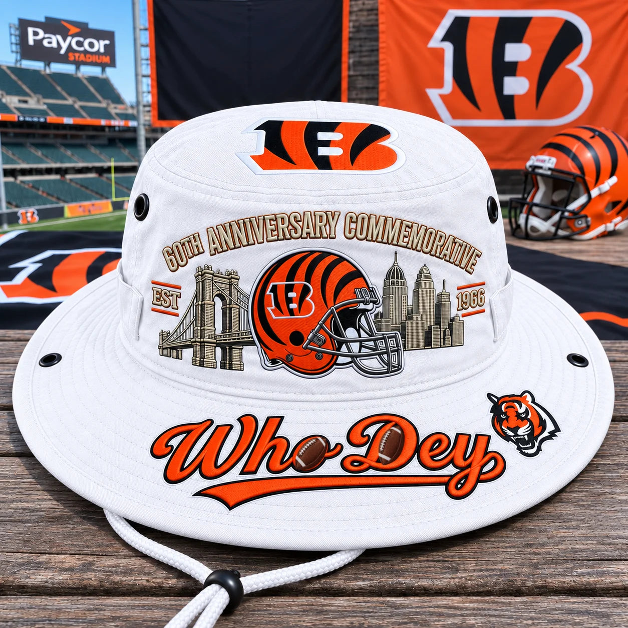 Who Dey 60th Anniversary Commemorative Boonie Hat