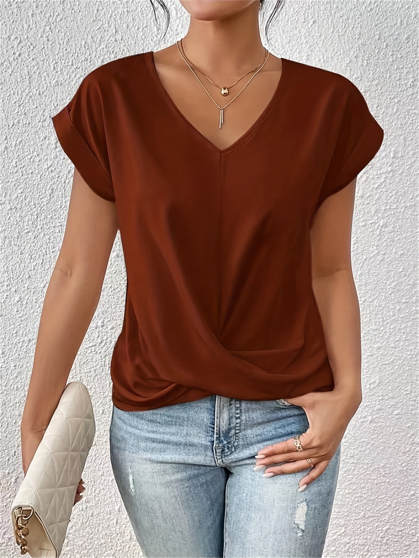 Casual Sweetheart Neck T-Shirt – Stylish & Comfortable All Summer Long