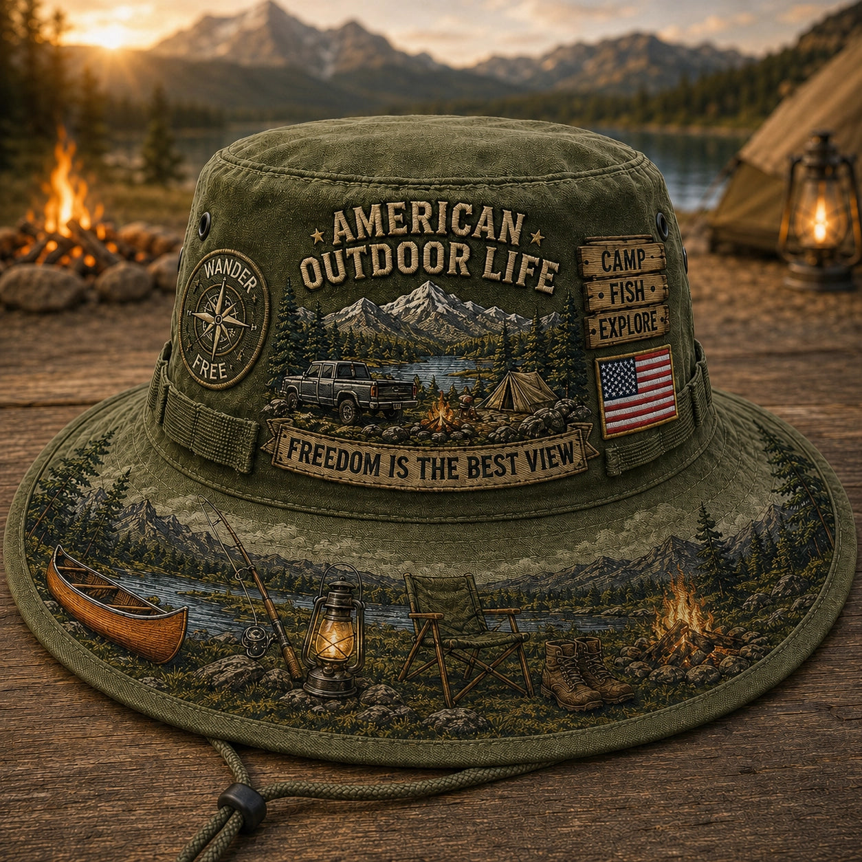 American Outdoor Life Vintage Boonie Hat