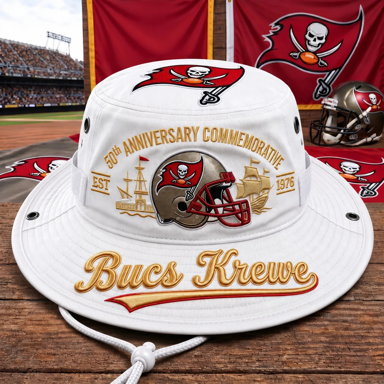 Bucs Krewe 50th Anniversary Commemorative Boonie Hat