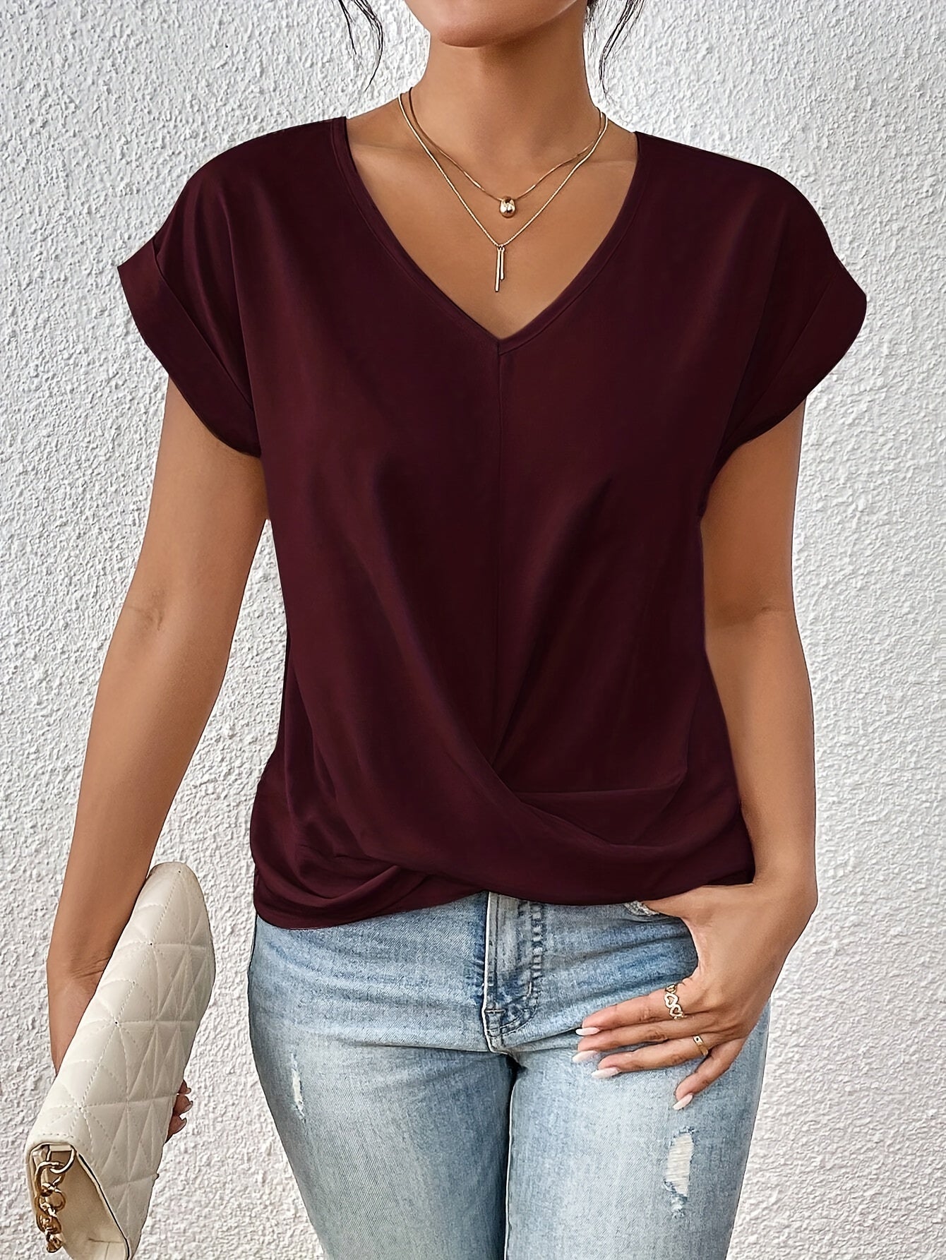 Casual Sweetheart Neck T-Shirt – Stylish & Comfortable All Summer Long