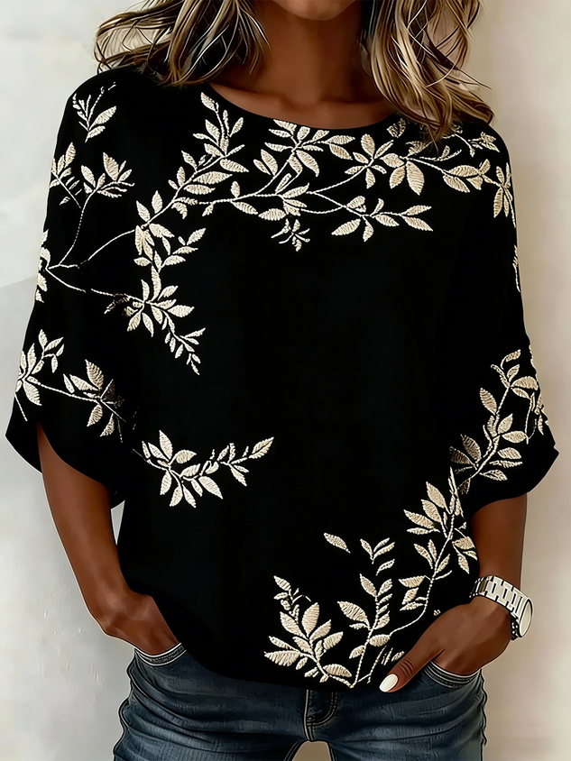 Loose Cotton And Linen Vintage Shirt