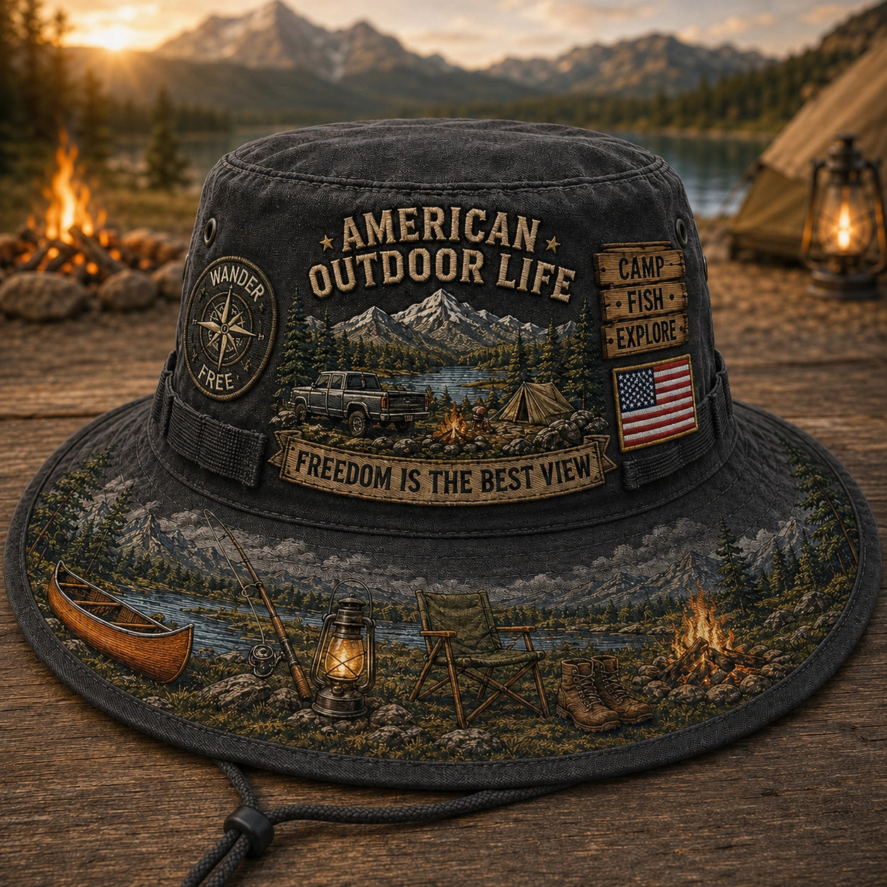 American Outdoor Life Vintage Boonie Hat